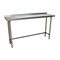 Bk Resources Stainless Steel Work Table With Open Base, 1.5" Rear Riser 72"Wx18"D VTTROB-1872 - alternate 1